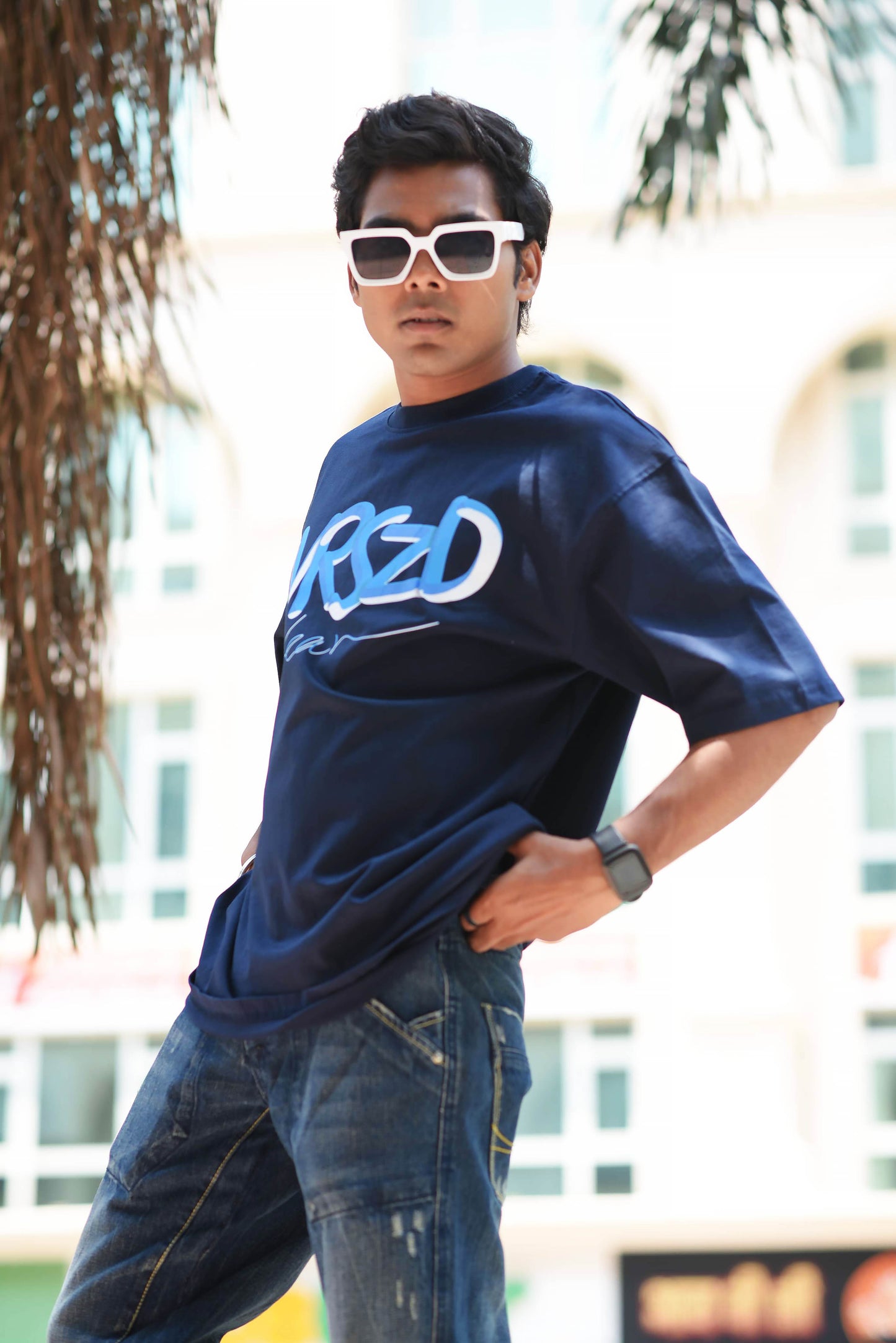 OVRSZD T-SHIRT - COMFORT FIT (DARK BLUE)