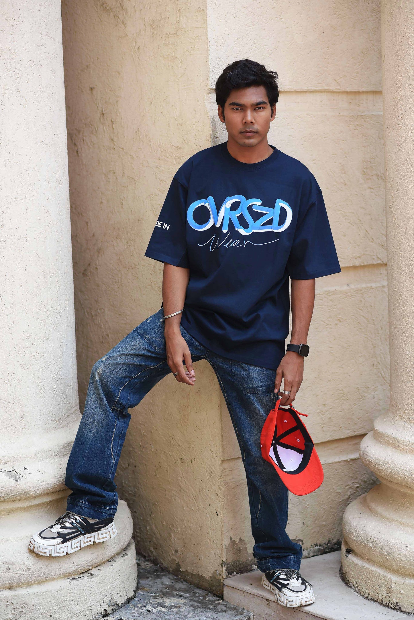 OVRSZD T-SHIRT - COMFORT FIT (DARK BLUE)
